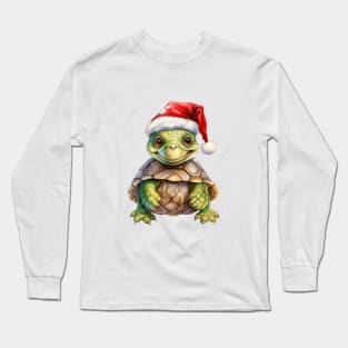 Christmas Turtle Long Sleeve T-Shirt